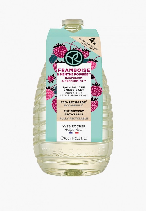 Yves Rocher Гель для душа - «Малина & Перечная Мята», 600 мл - фото 1