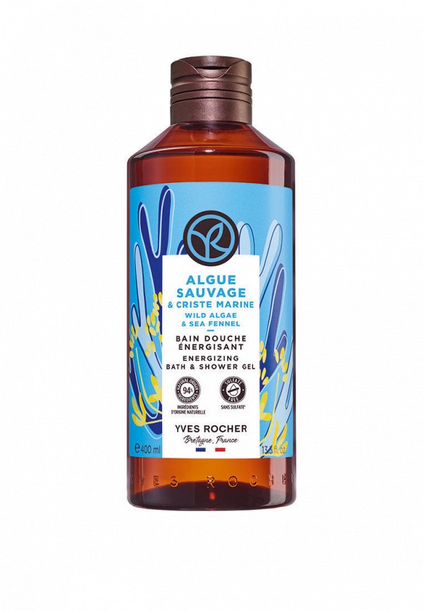 Yves Rocher Гель для душа - «Морские Водоросли & Морской Фенхель», 400 мл - фото 1
