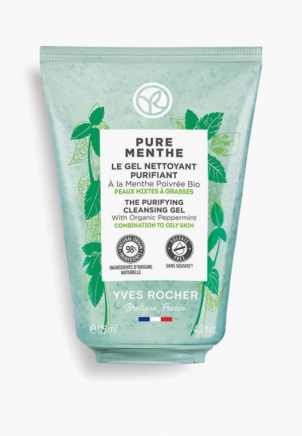 Yves Rocher Гель для умывания - с Перечной Мятой БИО, 125 мл - фото 1