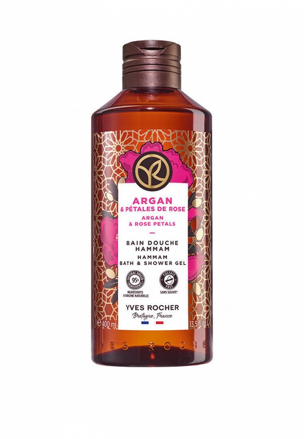 Yves Rocher Гель для душа - «Аргания & Роза», 400 мл - фото 1