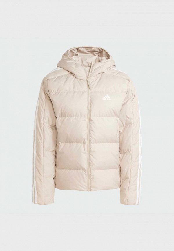 adidas Пуховик - Essentials 3-Stripes Mid Down Hooded - фото 6