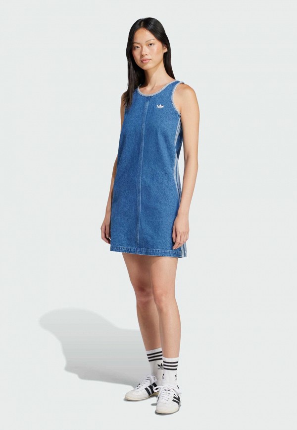 adidas Платье джинсовое - Adicolor 3-Stripes - фото 1