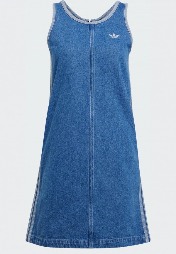 adidas Платье джинсовое - Adicolor 3-Stripes - фото 6
