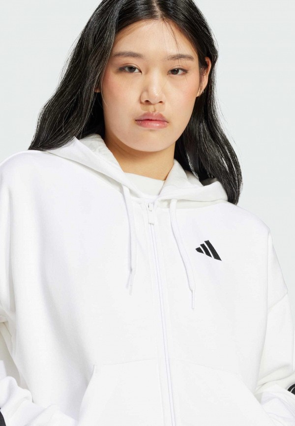 adidas Толстовка - Essentials 3-Stripes Full-Zip Fleece - фото 4