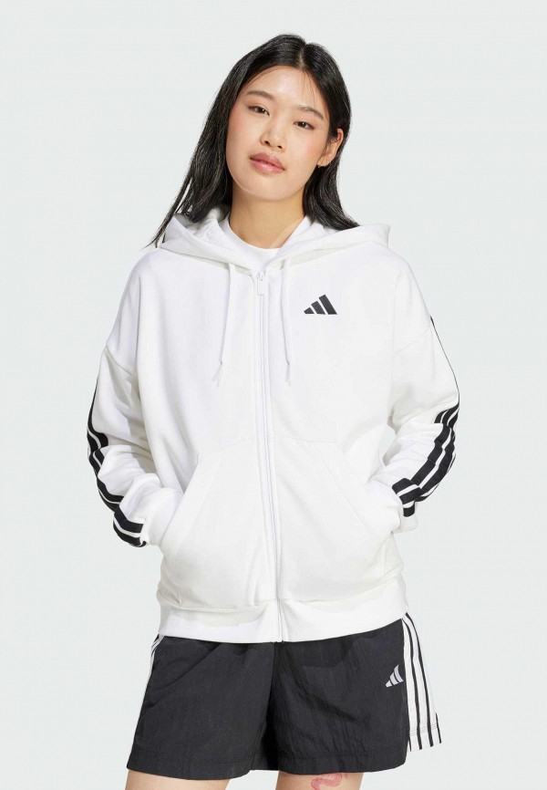 adidas Толстовка - Essentials 3-Stripes Full-Zip Fleece - фото 1
