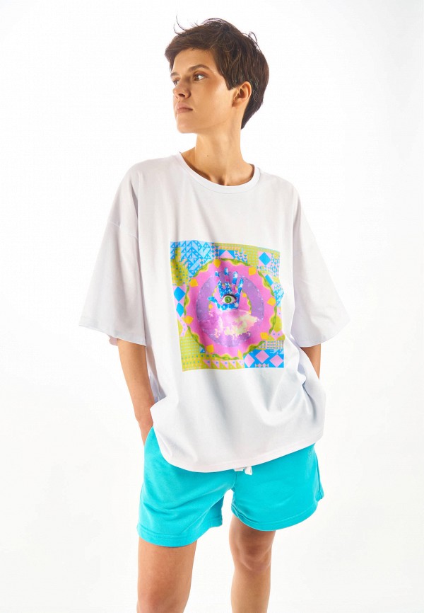 Atmosphere by Eve Fashionbar Футболка - с принтом Мандала - фото 1