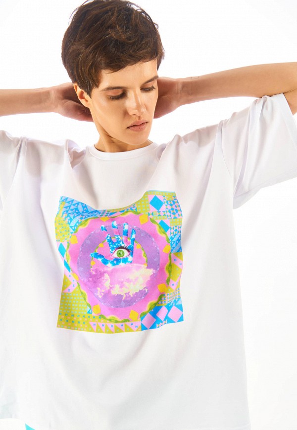 Atmosphere by Eve Fashionbar Футболка - с принтом Мандала - фото 4