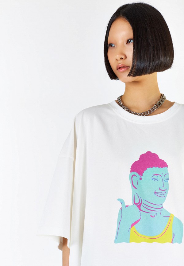 Atmosphere by Eve Fashionbar Футболка - с принтом Будда - фото 4