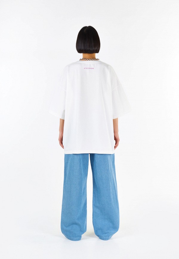 Atmosphere by Eve Fashionbar Футболка - с принтом Будда - фото 3