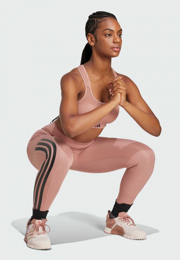 adidas Тайтсы - Optime 3-Stripes Full-Length - фото 2