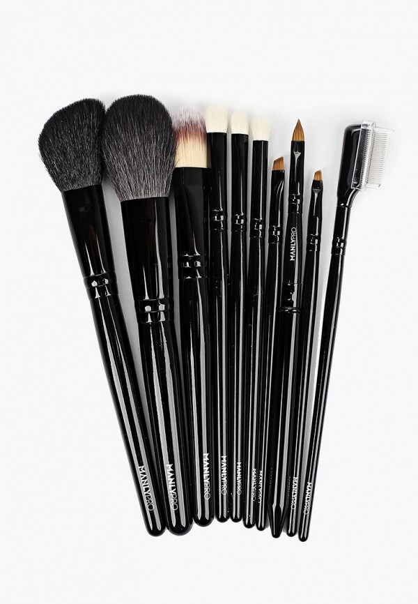 Manly Pro Набор кистей для макияжа - профессиональный, 10 шт. - фото 2