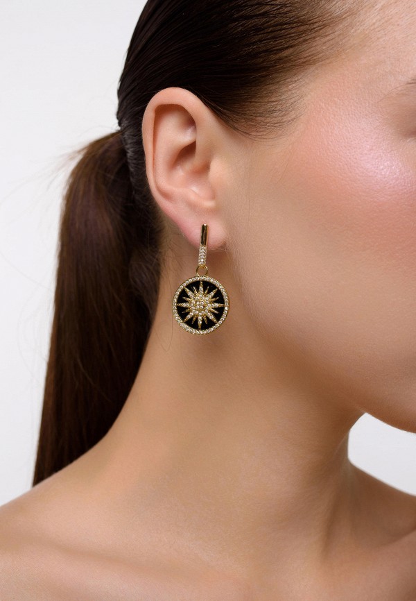 Kuksa Серьги - Sun Black Pearl - фото 2