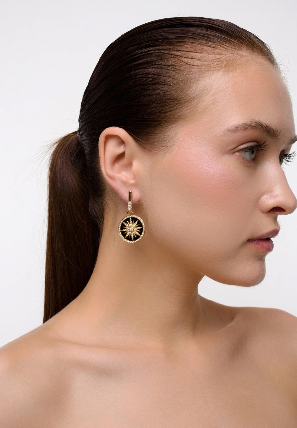 Kuksa Серьги - Sun Black Pearl - фото 5