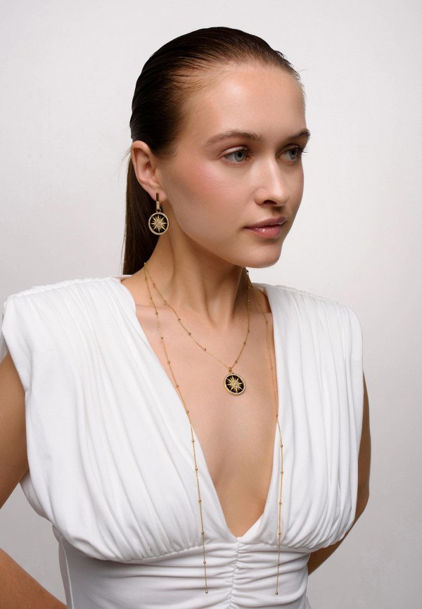 Kuksa Серьги - Sun Black Pearl - фото 6