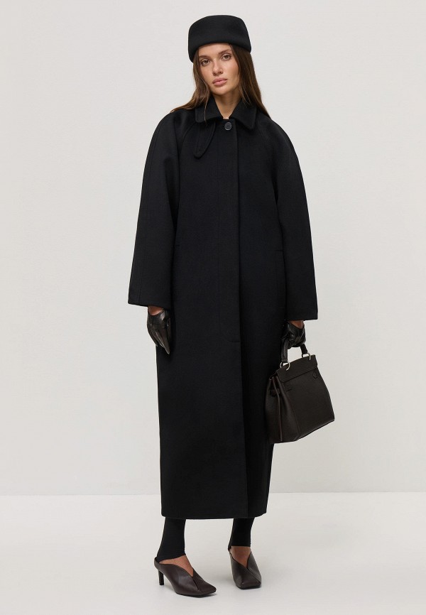 Torae Black Пальто-кокон - Exclusive on Lamoda - фото 1