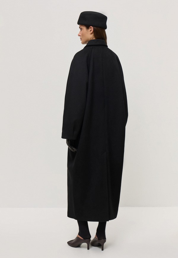 Torae Black Пальто-кокон - Exclusive on Lamoda - фото 3