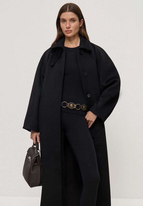 Torae Black Пальто-кокон - Exclusive on Lamoda - фото 2