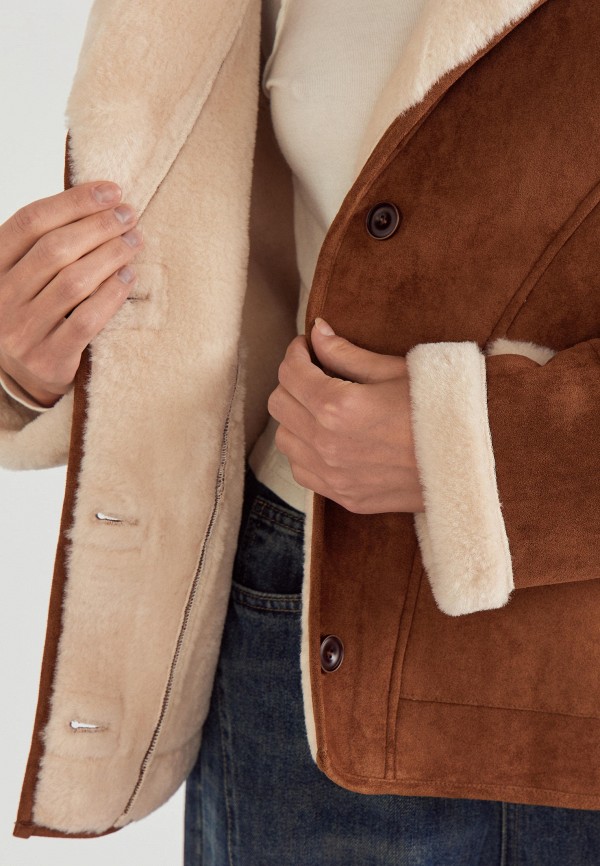 Vittoria Vicci Дубленка - Lamoda Online Exclusive - фото 4