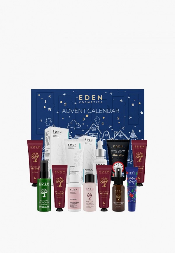 Eden Адвент-календарь - EDEN Новогодний c уходовой косметикой, 12 продуктов - фото 1