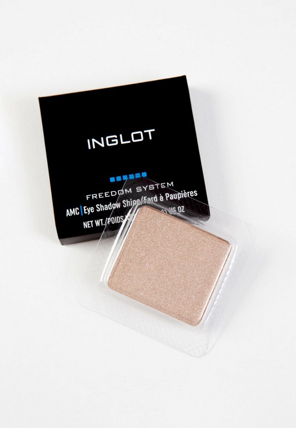 Тени для век Inglot сияющие с шиммером, в виде сменного блока, цвет ...