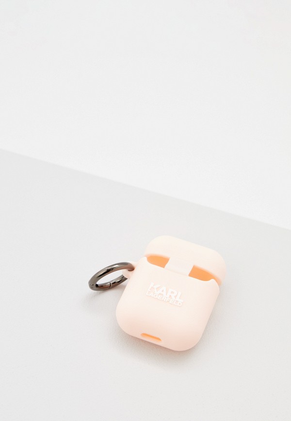 Karl Lagerfeld Чехол для наушников - Airpods 1/2, силиконовый Liquid silicone - фото 2