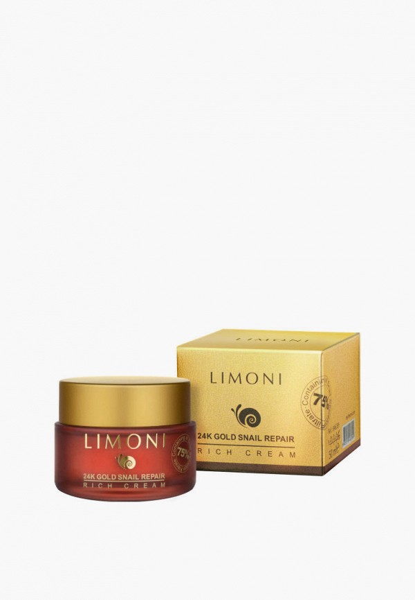 Limoni Крем для лица - 24K Gold Snail Repair Rich Cream, 50 мл - фото 2