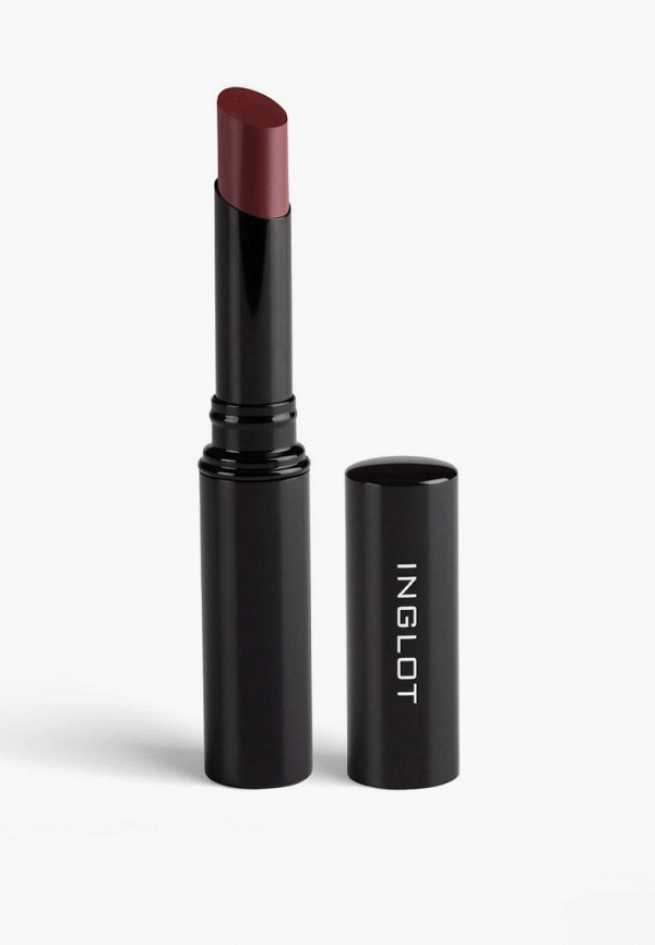 Помада Inglot гелевая, с эффектом влажных губ, цвет: бордовый ...