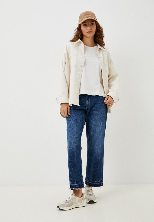 Джинсы Tom Tailor Wide Cropped, цвет: синий, MP002XW0YQHI — купить в ...