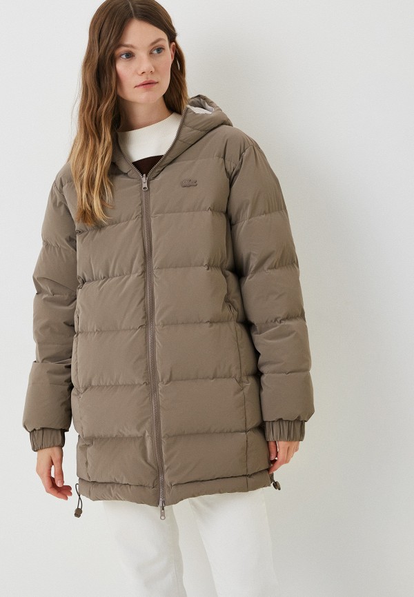 Пуховик Lacoste, цвет: бежевый, MP002XW0YWQH — купить в интернет ...