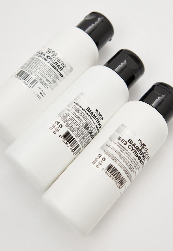 Michelin Набор для ухода за волосами - Шампунь для глубокой очистки волос и кожи головы+Маска для волос, кислая 3.5 стоп окрашивание+Шампунь без сульфатов - фото 2