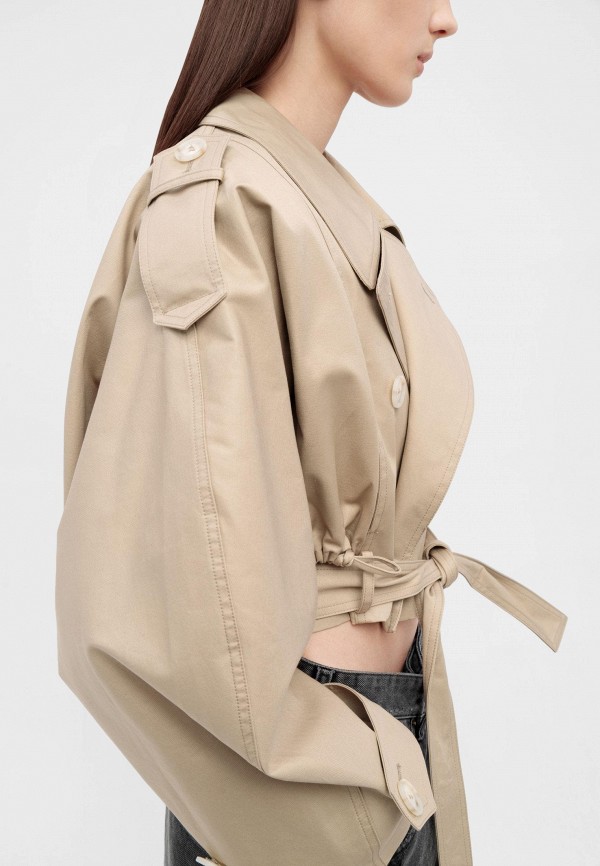 Darkpark Косуха - penelope - cropped trench beige - фото 5