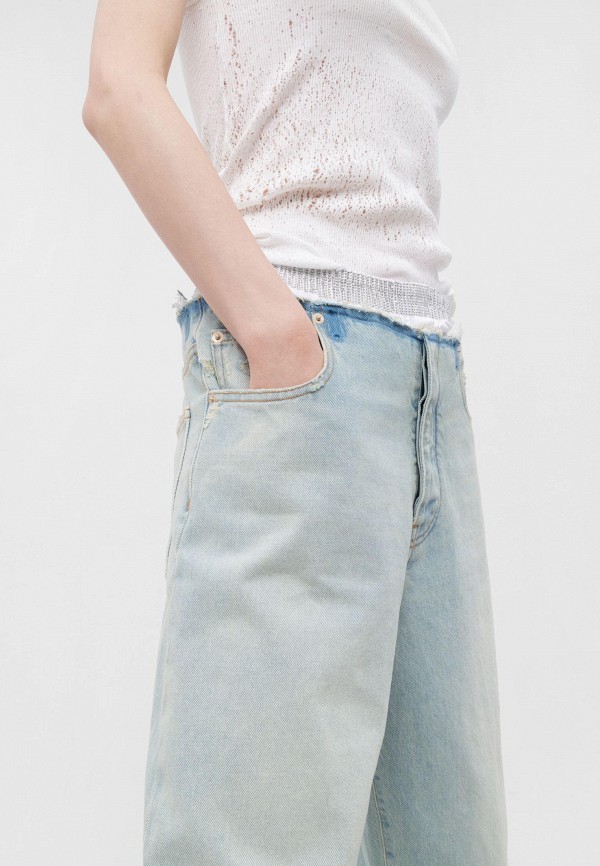 Darkpark Джинсы - claire - studded boyfriend denim bluesh white - фото 5