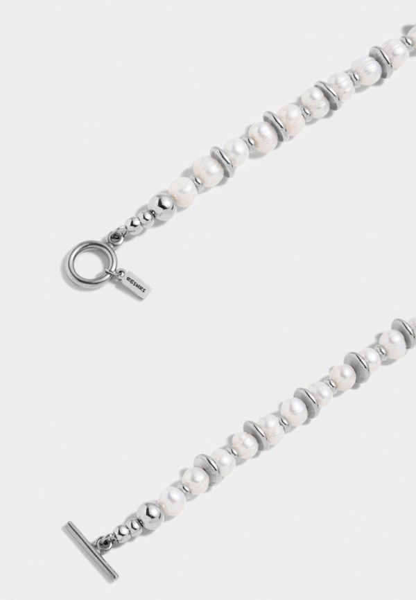 Ресурс Чокер - из белого жемчуга со стальными дисками - фото 2