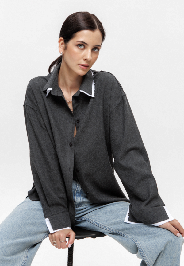 Annen Рубашка - в стиле Гранж из мягкой фланели - фото 4