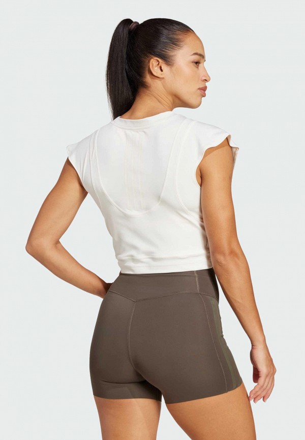 adidas Топ спортивный - Power Boxy French Terry 3-Stripes - фото 3