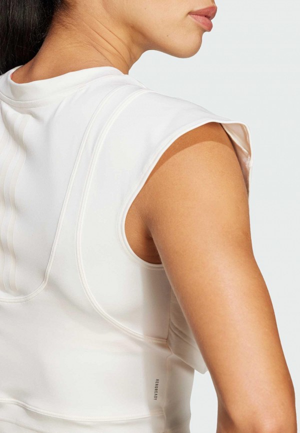 adidas Топ спортивный - Power Boxy French Terry 3-Stripes - фото 5