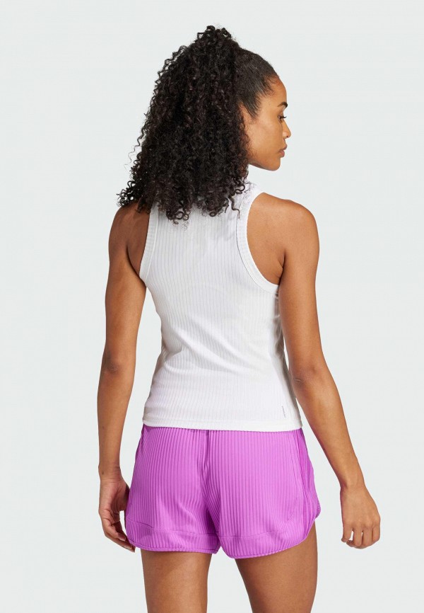 adidas Майка спортивная - All Gym Seasonal Rib Tight Fit Tonal 3-Stripes - фото 3