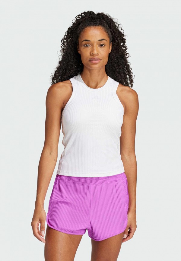 adidas Майка спортивная - All Gym Seasonal Rib Tight Fit Tonal 3-Stripes - фото 1