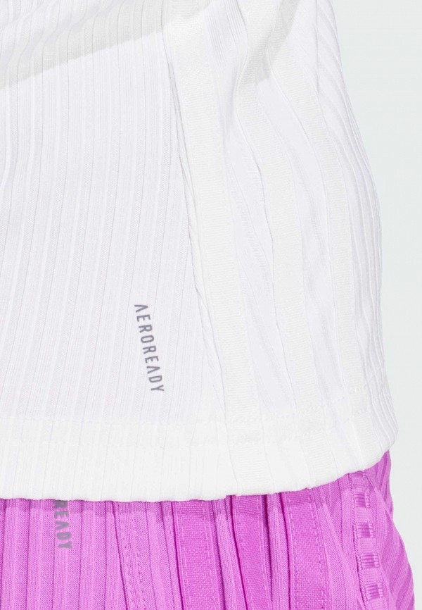 adidas Майка спортивная - All Gym Seasonal Rib Tight Fit Tonal 3-Stripes - фото 5