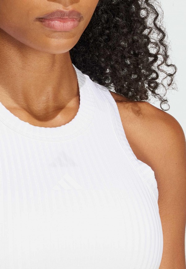 adidas Майка спортивная - All Gym Seasonal Rib Tight Fit Tonal 3-Stripes - фото 4