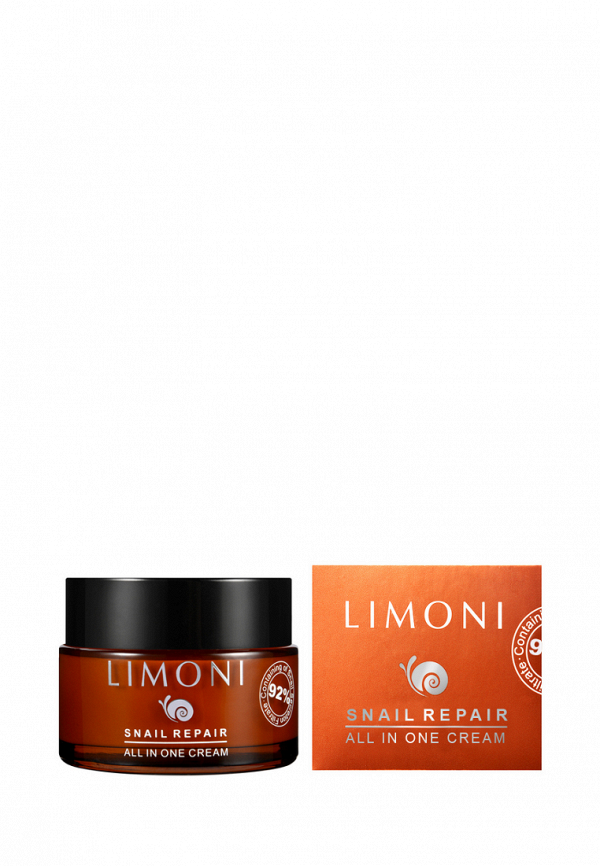 Limoni Крем для лица - восстанавливающий с экстрактом муцина улитки All In One Snail Intense, 50 мл - фото 1