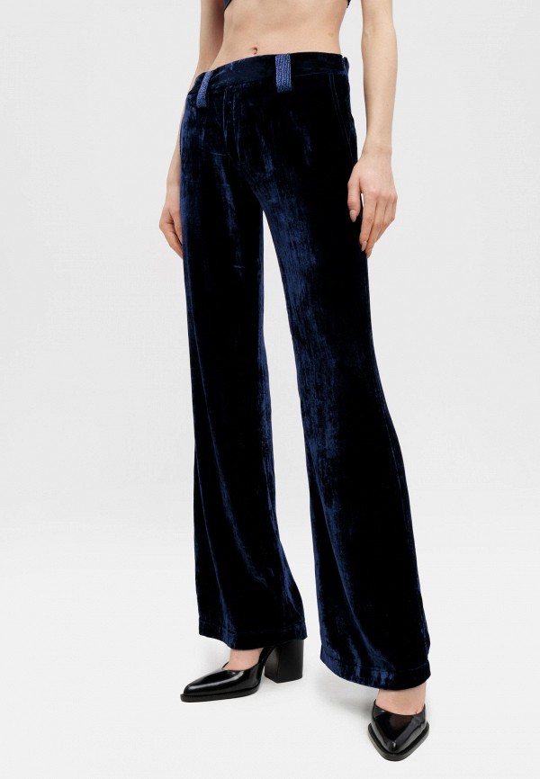 Forte Forte Брюки - viscose silk velvet pants with beads notte - фото 1