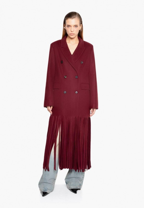 You Wanna Пальто двубортное - с бахромой - фото 1