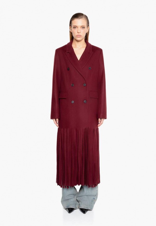 You Wanna Пальто двубортное - с бахромой - фото 3