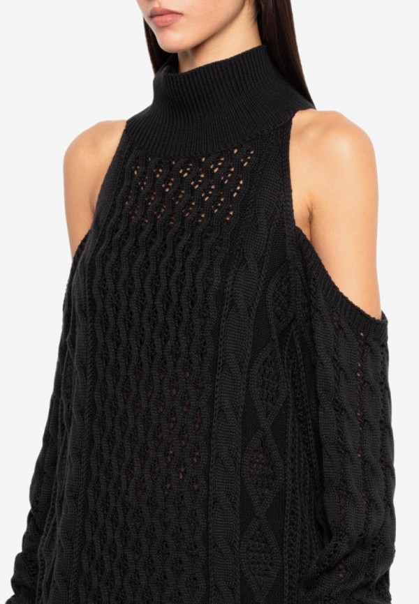 You Wanna Свитер - в косичку с разрезами на плечах - фото 4