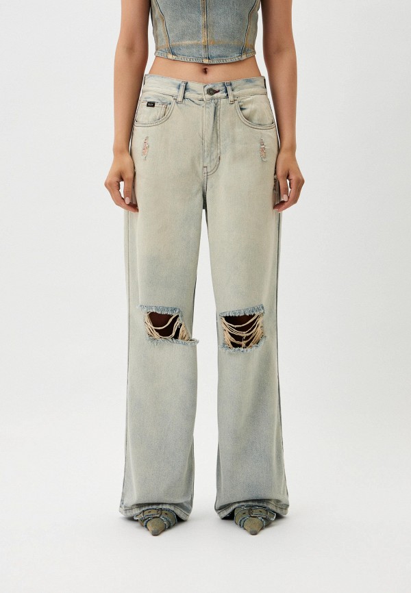 BLCV Джинсы - Bauska Extra Wide Distressed Western White - фото 1