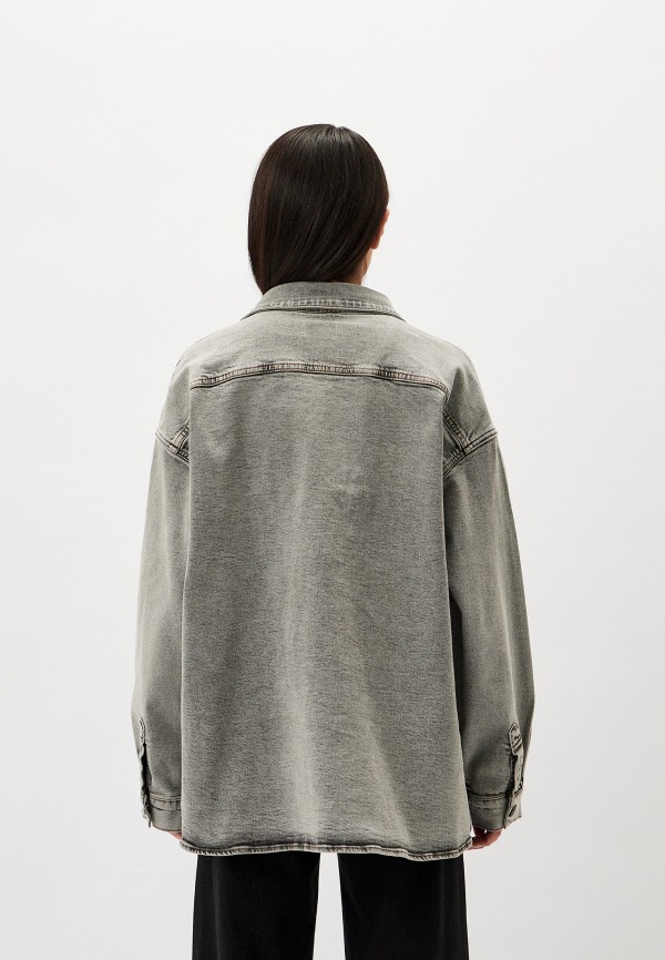 BLCV Рубашка джинсовая - Hallstrom Light Marmor Grey Distressed - фото 3