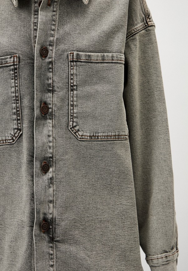 BLCV Рубашка джинсовая - Hallstrom Light Marmor Grey Distressed - фото 4