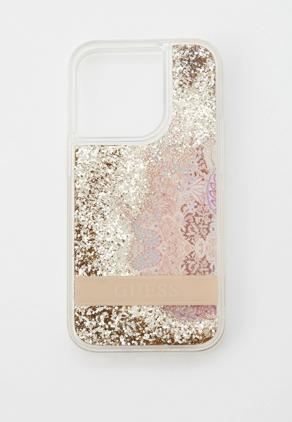 Guess Чехол для iPhone - 14 Pro, с жидкими блестками - фото 1