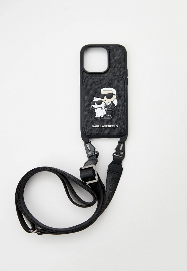 Karl Lagerfeld Чехол для iPhone - 14 Pro, кросс-боди с кардслотом - фото 2